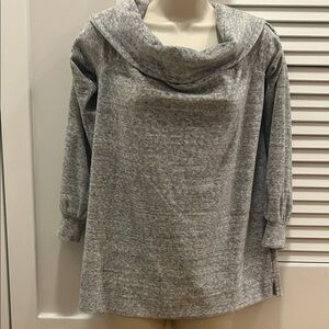 NWT LOFT Heather Gray Cowl Neck Sweater